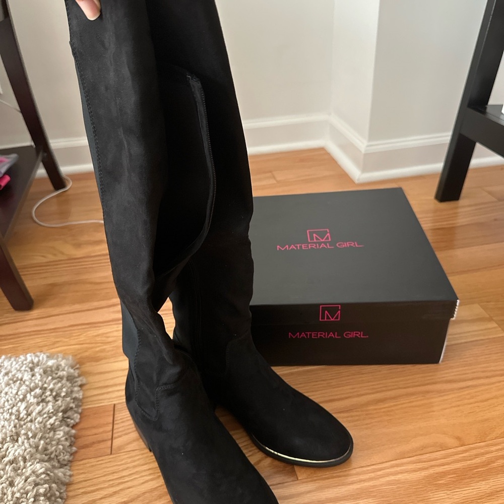 Brand New Material Girl Black Women's Boots (Size 8)